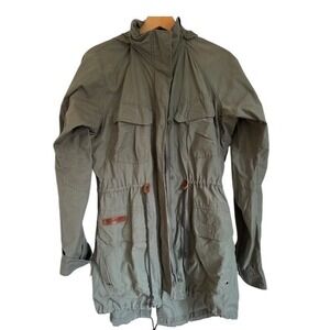 Columbia Women's Green Utility Anorak Jacket with Camo‎ Lining - Size M